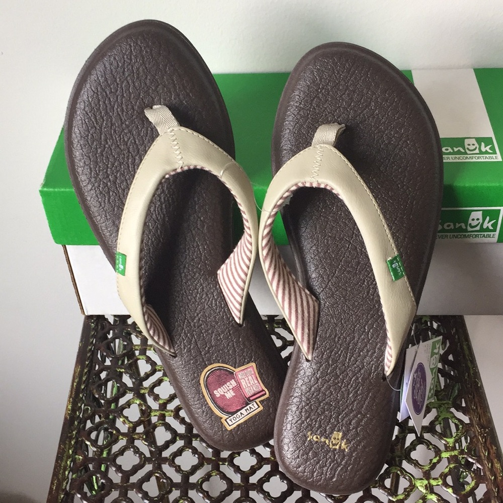 Sanuk Yoga Chakra flats  natural NIB various sizes - Picture 4 of 5